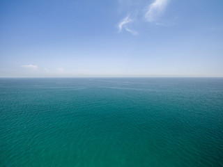 aerial view over the mediterranean