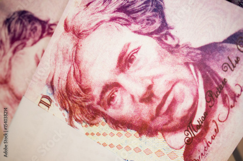 Poster British Banknotes 20 Pound Sterling Michael Faraday