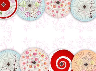 Wall Mural - japanese umbrellas