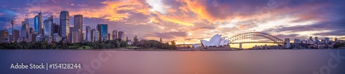 Sydney Harbour panorama © pelooyen