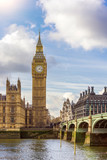 Fototapeta Big Ben - Houses of Parliament and Big Ben in London UK