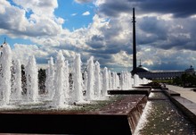 The Fountain In Victory Park.