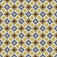 Wall Mural - Seamless vector decorative hand drawn pattern. ethnic endless background with ornamental decorative elements with traditional etnic motives, tribal geometric figures. Print for wrapping, background