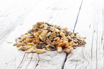 Canvas Print - pumpkin sunflower seeds cashews