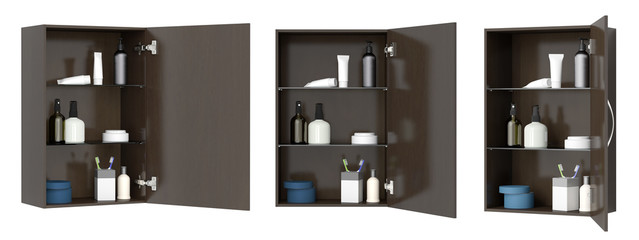 Wall Mural - Bathroom cabinet isolated