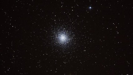 Wall Mural - a 3d zoom out of a star cluster in space
