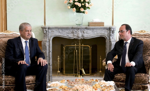 French President Hollande Meets With Algerian Prime Minister Sellal