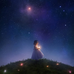 Wall Mural - Catching falling stars