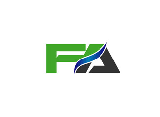 fa company linked letter logo