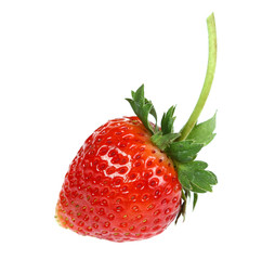 Strawberries  Isolated on a white background.