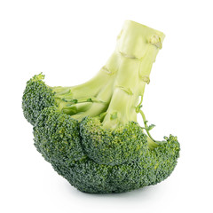 Wall Mural - Fresh broccoli isolated on white background