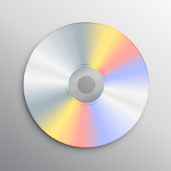 Wall Mural - realistic cd mockup design template