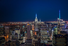 Night Skyline Of New York