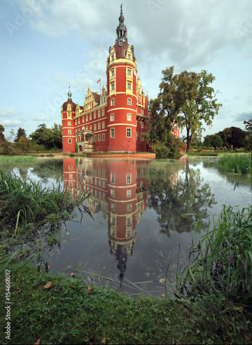 Fotografie, Obraz Schloss Bad Muskau im Fürst Pückler Park