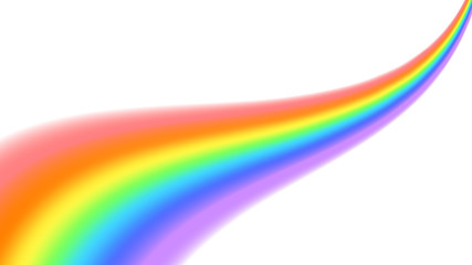 Wall Mural - rainbow icon. shape wave isolated on white background. colorful light and bright design element. sym