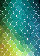  gradient  honeycomb convex brown green and blue 