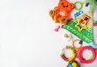 © dyageleva - Children's toys and accessorieson a White background.view from above