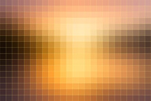 Yellow Coral Pink Black Mosaic Square Tiles Background