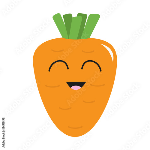 Download Carrot with leaves icon. Orange color. Vegetable ...