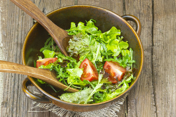 Poster - fresh salad in a bowl