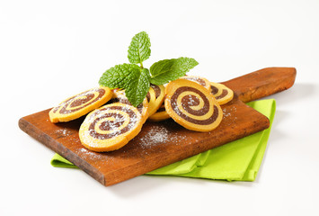 Wall Mural - sweet chocolate rolls