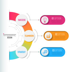 Wall Mural - Business 3D infographic template