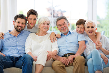 Canvas Print - Happy family 
