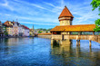 © Boris Stroujko - Chapel Bridge in Lucerne Old Town, Switzerland