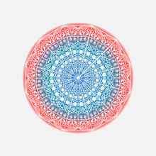 Mandala. Vector Ethnic Circle. Colorful Ornament. Illustration
