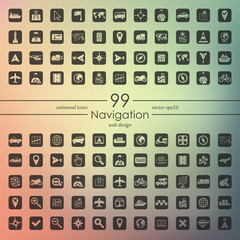 Poster - Set of navigation icons