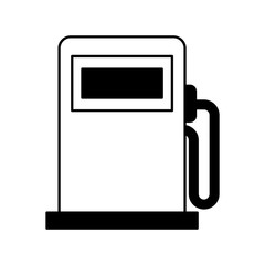 Sticker - station service pump icon vector illustration design