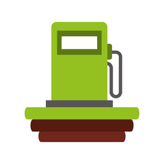 Sticker - station service pump icon vector illustration design