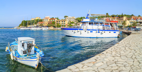 Sticker - Panorama of Kassiopi, town in Corfu, Greece