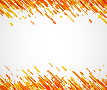 Orange Abstract Background On White.