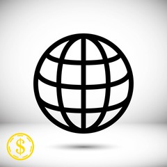 Wall Mural - web icon stock vector illustration flat design