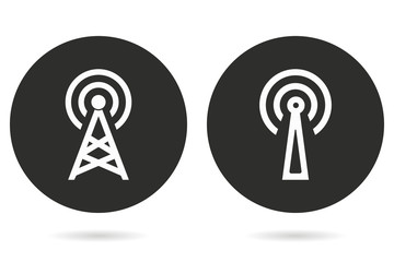 Wall Mural - Communication tower - vector icon.