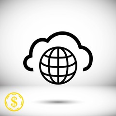 Wall Mural - web icon stock vector illustration flat design