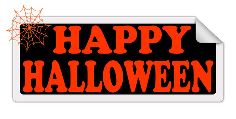 Wall Mural - HAPPY HALLOWEEN label