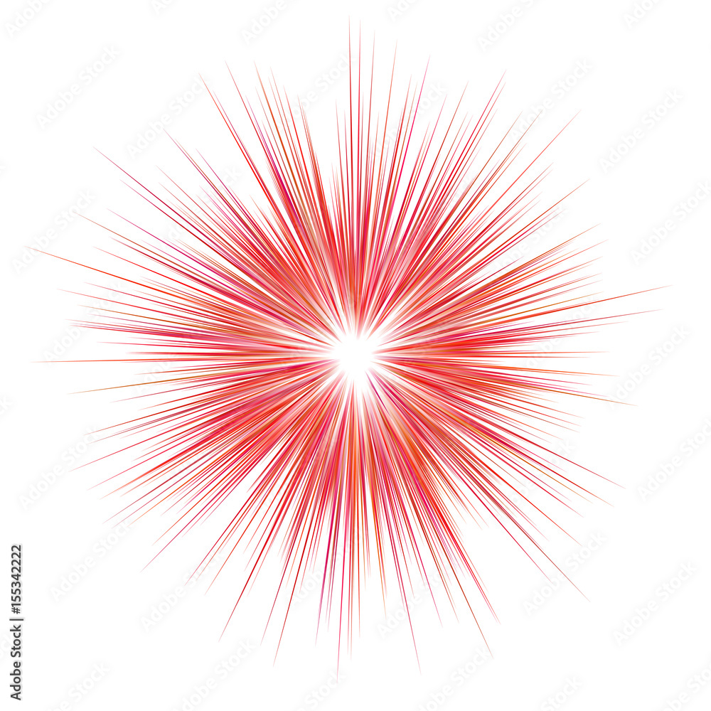 Abstract red explosion, blast background Stock Vector | Adobe Stock