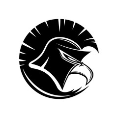 Wall Mural - Eagle in a Spartan helmet.