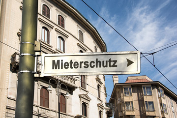 Poster - Schild 242 - Mieterschutz