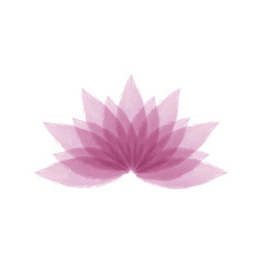 Wall Mural - Watercolor lotus flower vector illustration