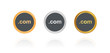 © Daniel Berkmann - .com Internet-Domain - Bronze, Silber, Gold Buttons