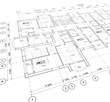 © Free_styler - Detailed architectural plan, floor plan, layout, perspective view