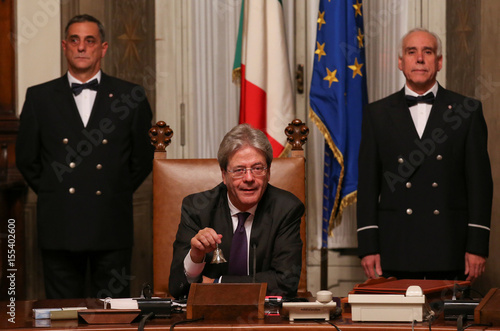 Newly Appointed Italian Prime Minister Paolo Gentiloni Rings The