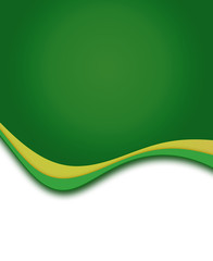 Wall Mural - green yellow wavy background frame pattern template for design cover.