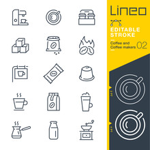 Lineo Editable Stroke - Coffee Line Icons
Vector Icons - Adjust Stroke Weight - Expand To Any Size - Change To Any Colour