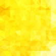 Abstract vector background with triangles. Yellow geometric vector illustration. Creative design template.