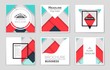 © happyvector071 - Abstract vector layout background set. For art template design, list, front page, mockup brochure theme style, banner, idea, cover, booklet, print, flyer, book, blank, card, ad, sign, sheet,, a4