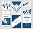 © happyvector071 - Abstract vector layout background set. For art template design, list, front page, mockup brochure theme style, banner, idea, cover, booklet, print, flyer, book, blank, card, ad, sign, sheet,, a4